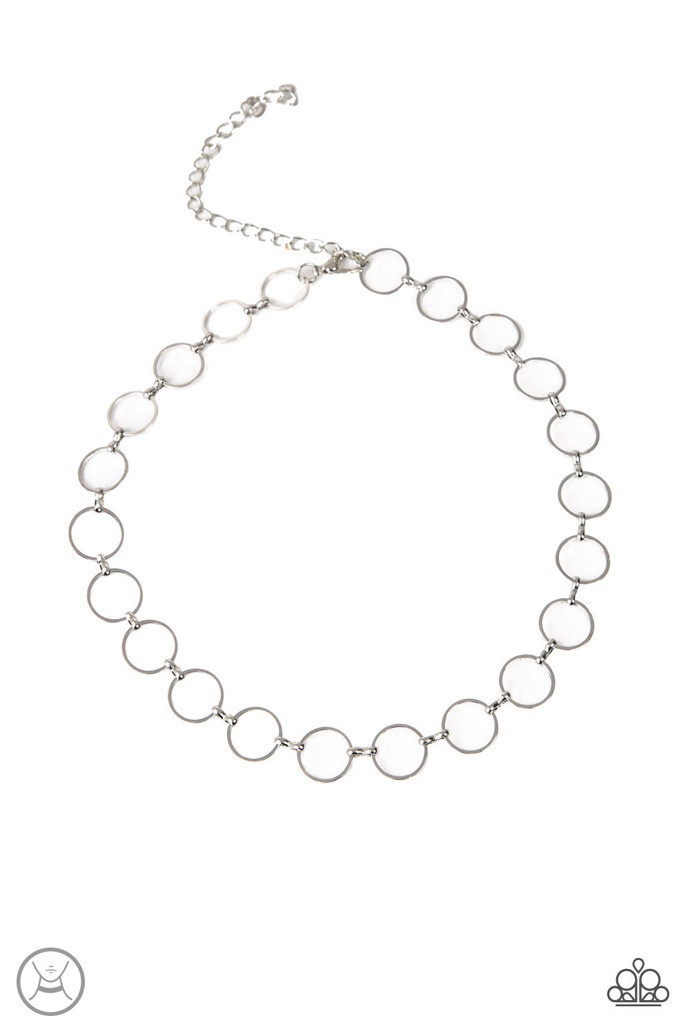 Paparazzi Metro Spunk - Silver Necklace