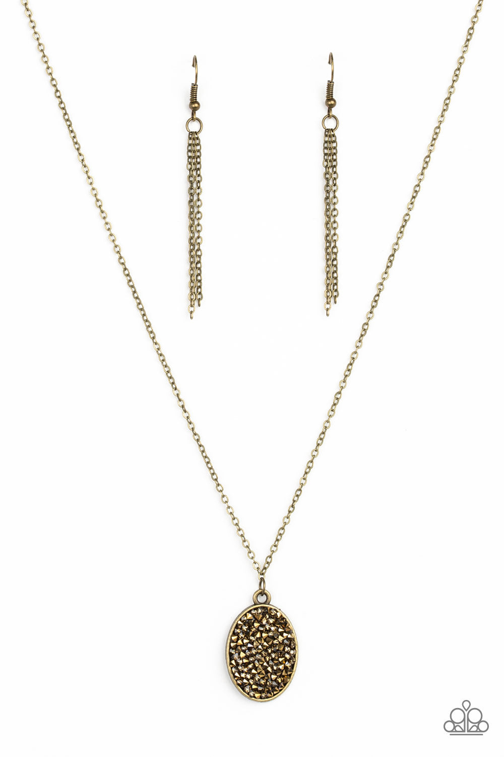 Paparazzi Star-Crossed Stargazer - Brass Necklace