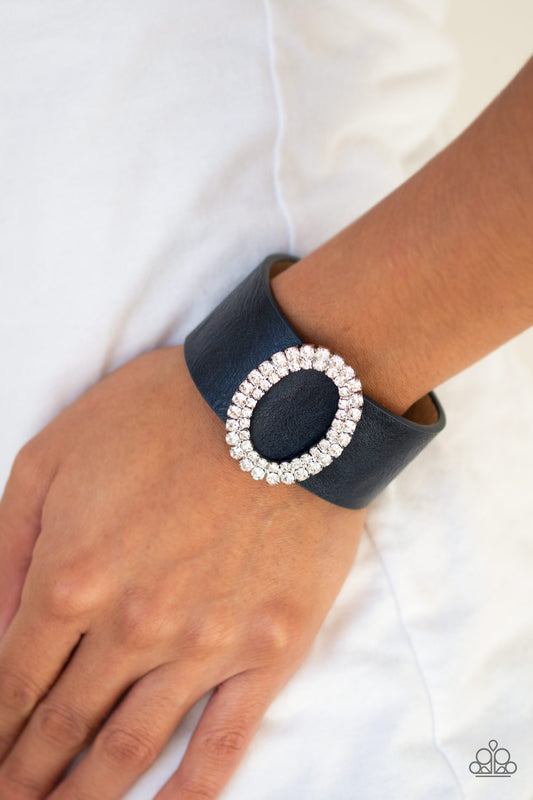 Paparazzi Center Stage Starlet - Blue Bracelet