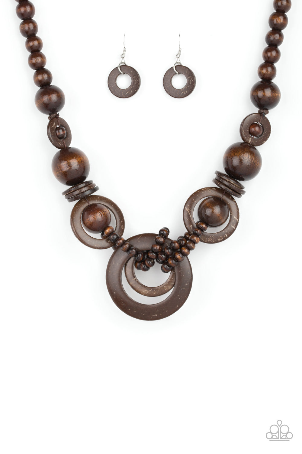 Paparazzi Boardwalk Party - Brown Necklace