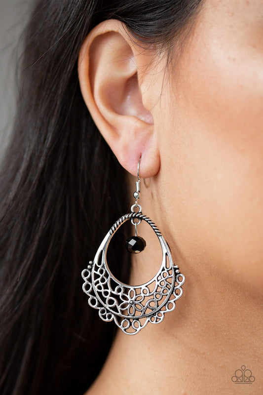 Paparazzi Garden Society - Black Earring