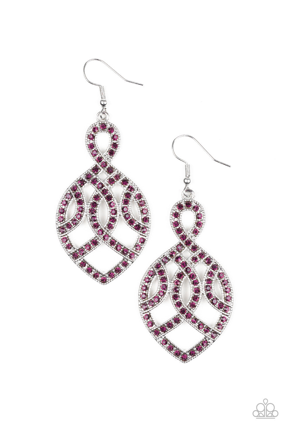 PaparazziA Grand Statement - Purple Earring