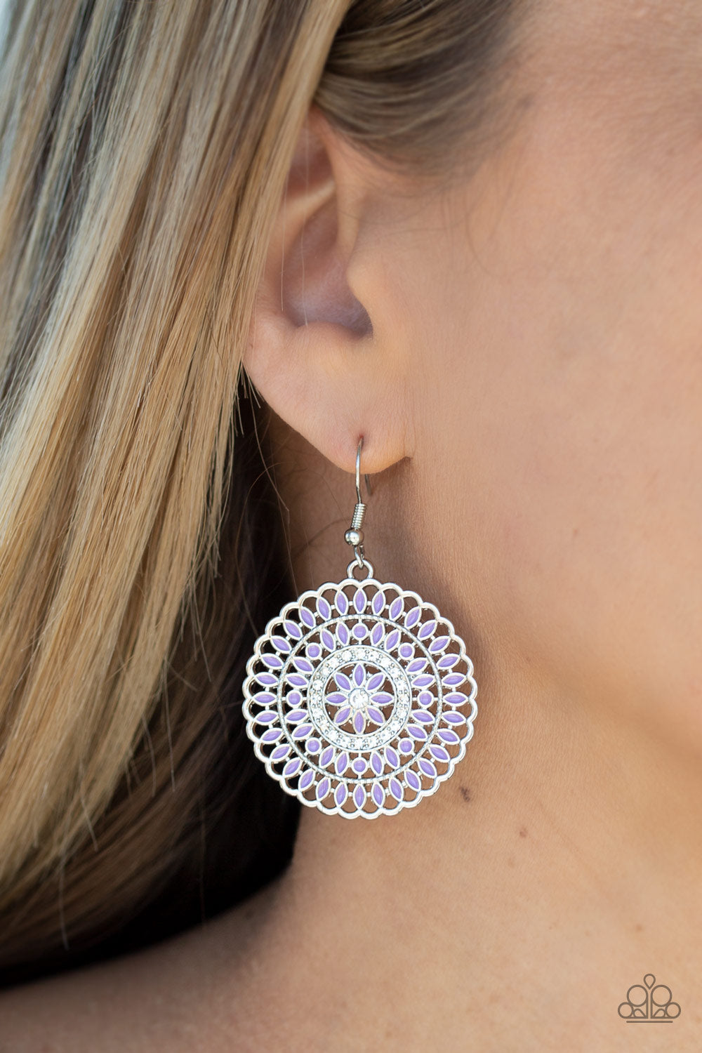 Paparazzi PINWHEEL and Deal - Purple Earring