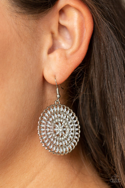 Paparazzi PINWHEEL and Deal - Silver Earring