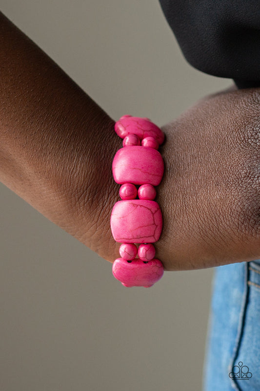 Paparazzi Dont Be So NOMADIC! - Pink Bracelet