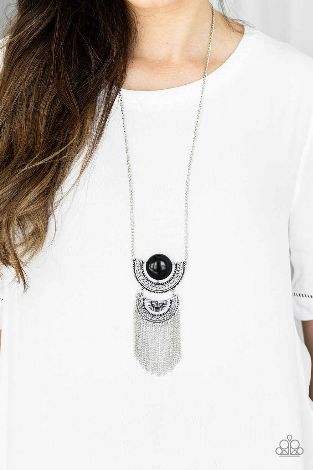 Paparazzi Desert Diviner - Black Necklace