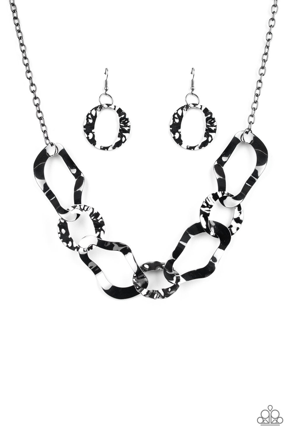 Paparazzi Capital Contour - Black Necklace