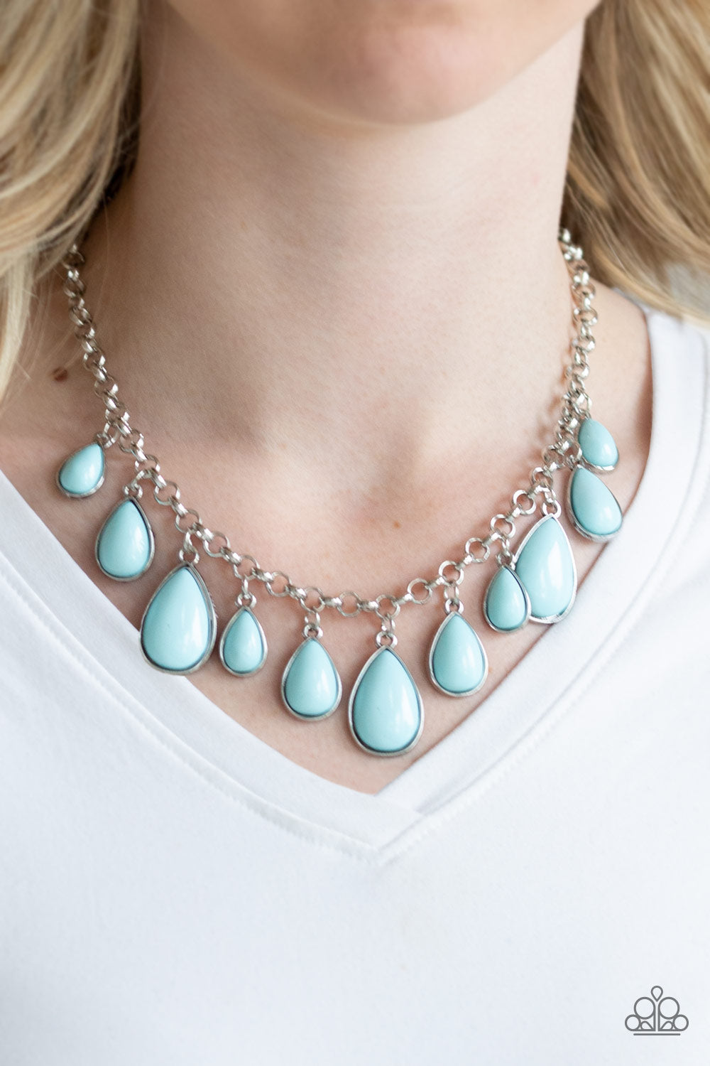 Paparazzi Jaw-Dropping Diva - Blue Necklace