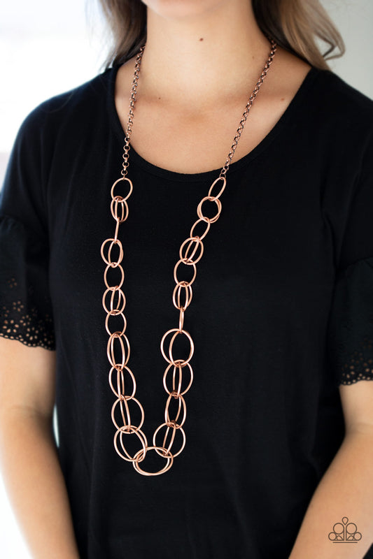 Paparazzi Elegantly Ensnared - Copper Necklaces