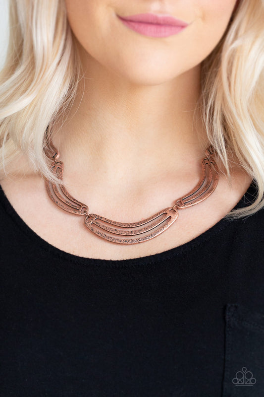 Paparazzi Palm Springs Pharaoh - Copper Necklace