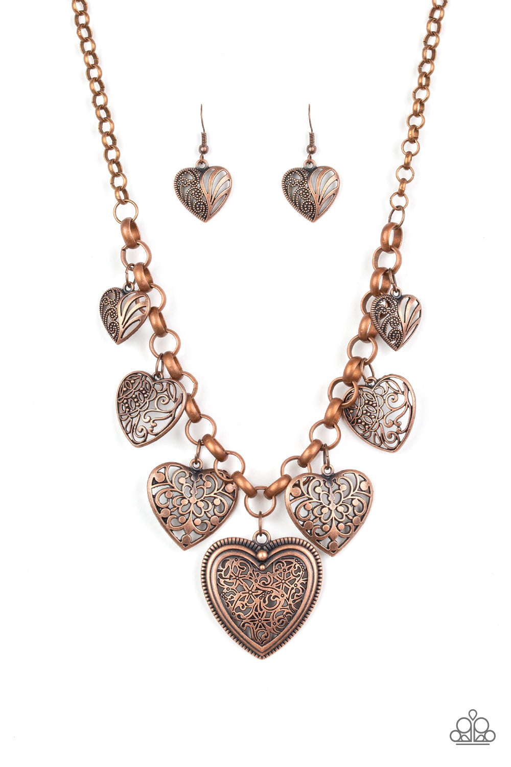 Paparazzi Love Lockets - Copper Necklace