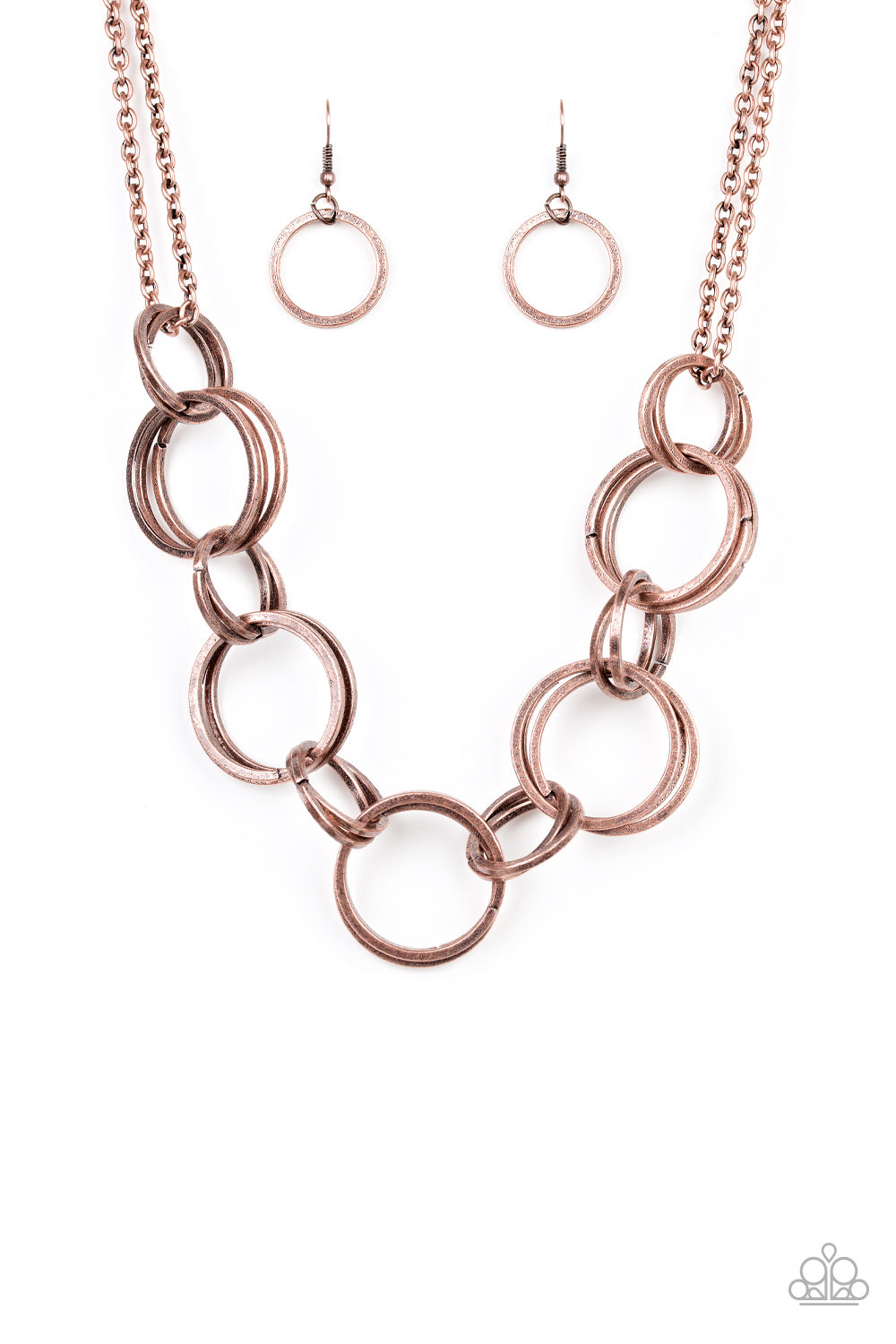 Paparazzi Jump Into The Ring - Copper Necklace