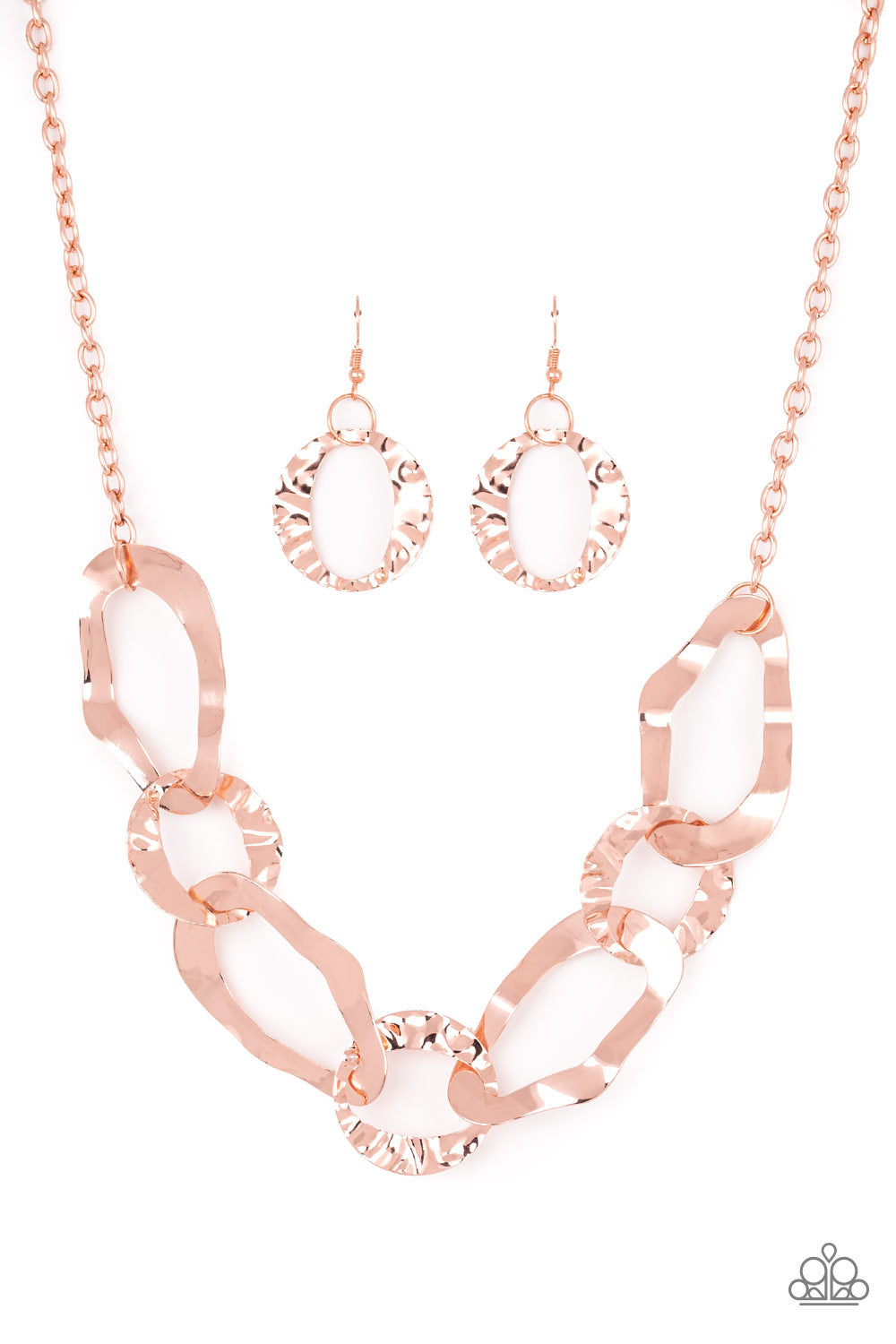 Paparazzi Capital Contour - Copper Necklace