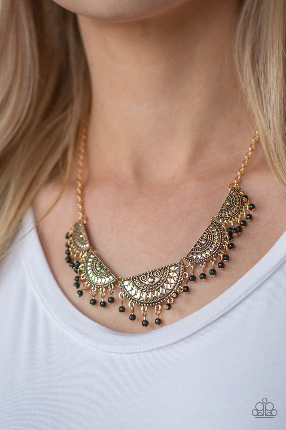 Paparazzi Boho Baby - Gold Necklace