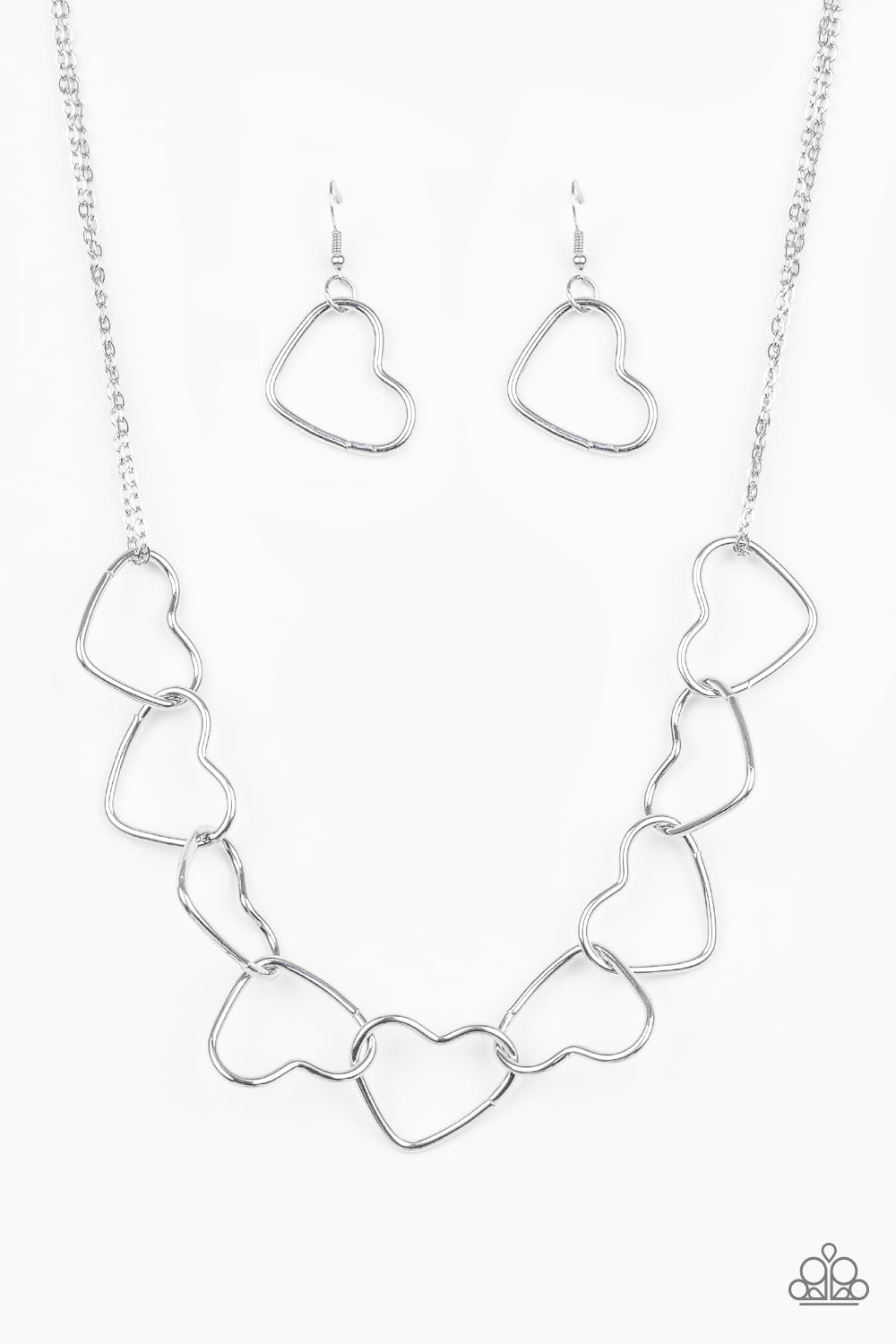 Paparazzi Unbreak My Heart - Silver Necklace