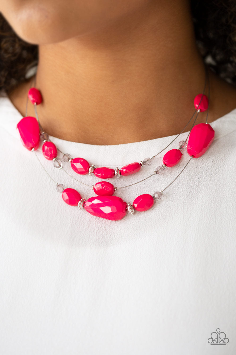 Paparazzi Radiant Reflections - Pink Necklace