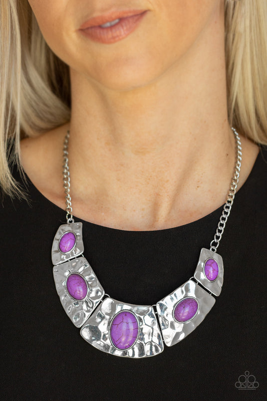 Paparazzi RULER In Favor - Purple Necklace