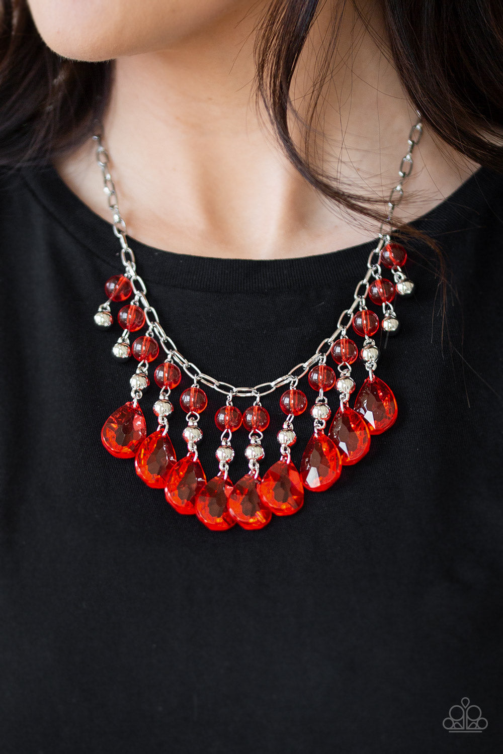 Paparazzi Beauty School Drop Out - Red Necklace