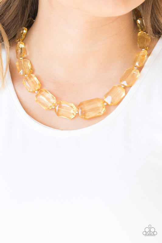 Paparazzi ICE Versa - Yellow Necklace