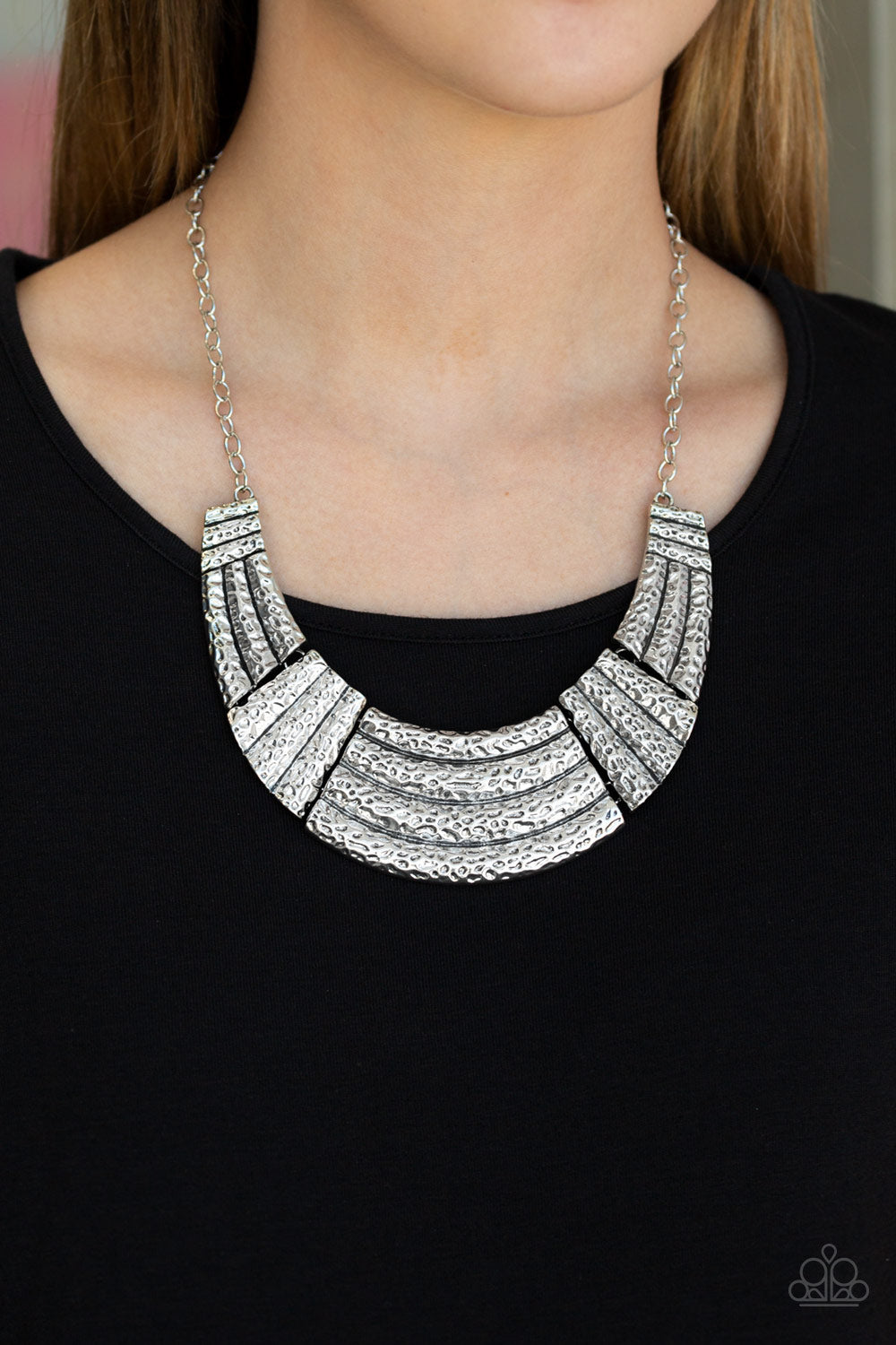 Paparazzi Ready To Pounce - Silver Necklace