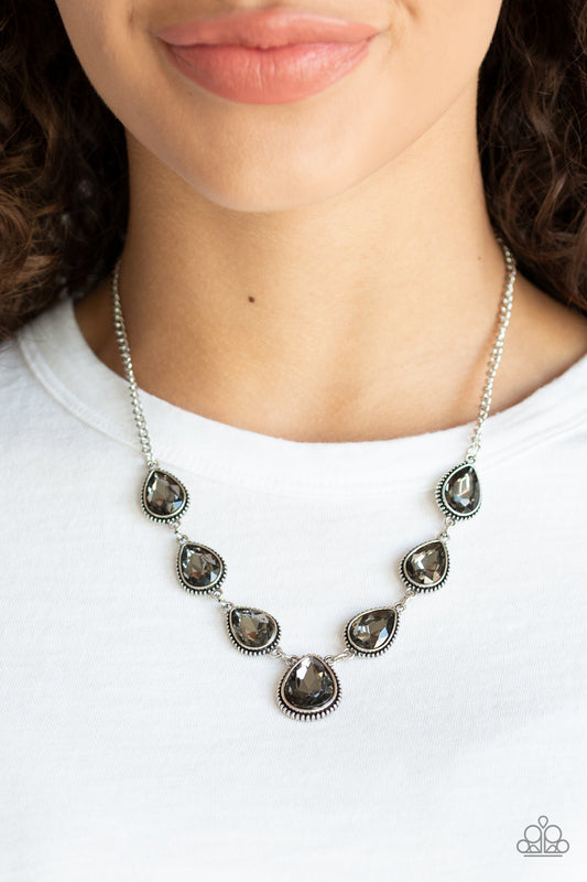 Paparazzi Socialite Social - Silver Necklace