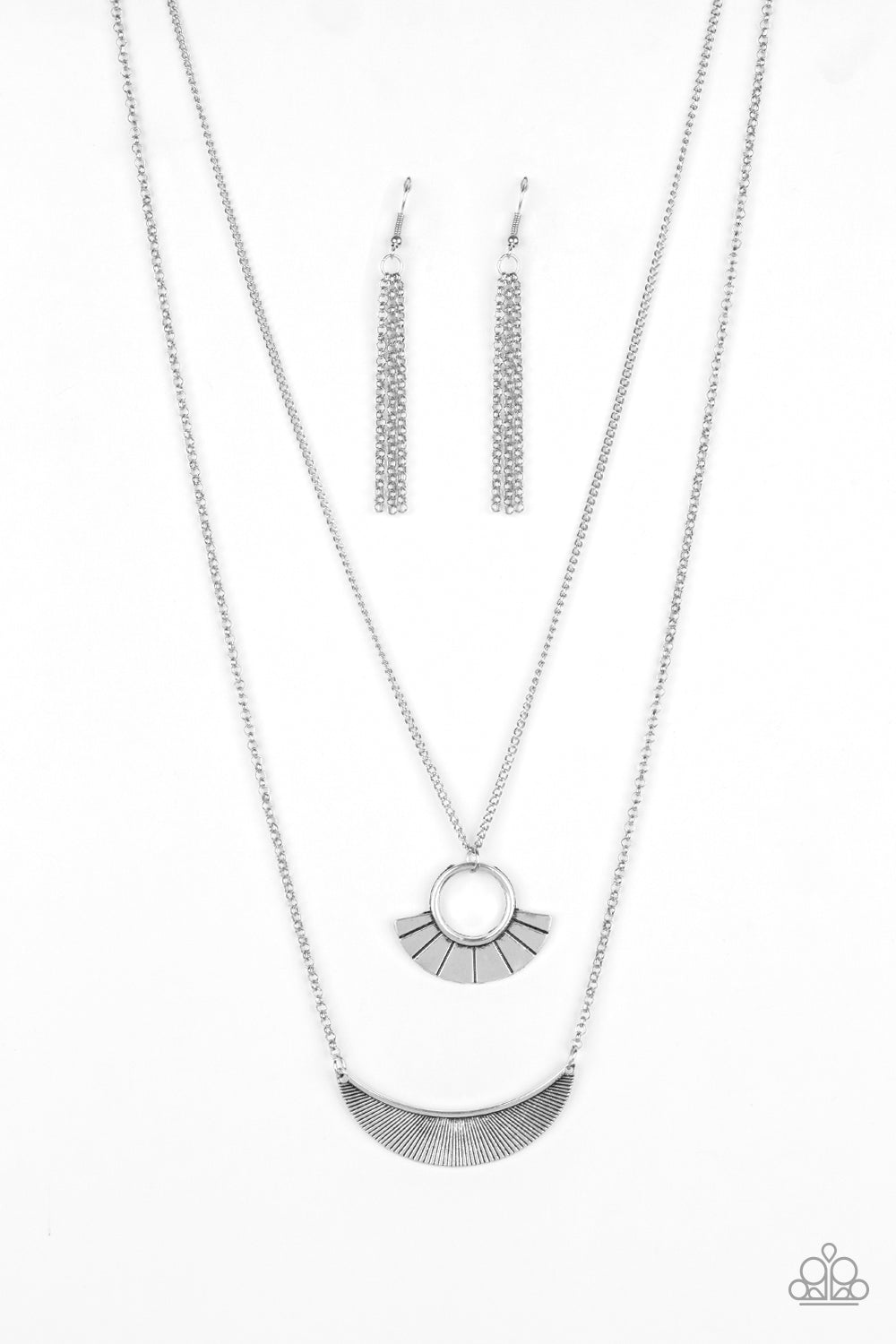 Paparazzi Tribal Trek - Silver Necklace