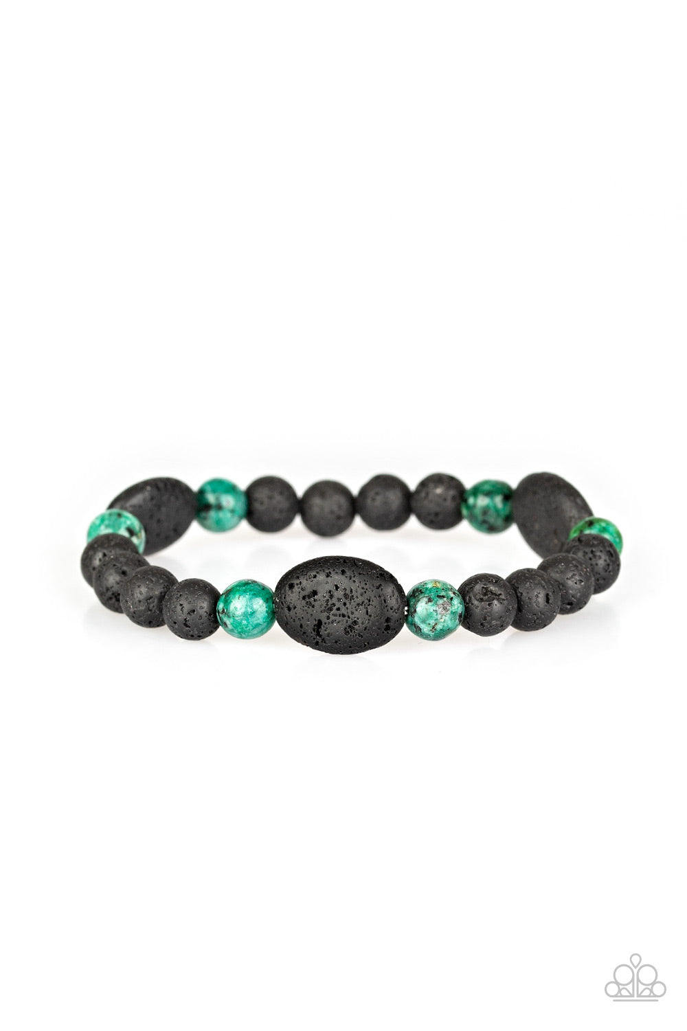 Paparazzi A Hundred and ZEN Percent - Green Bracelet