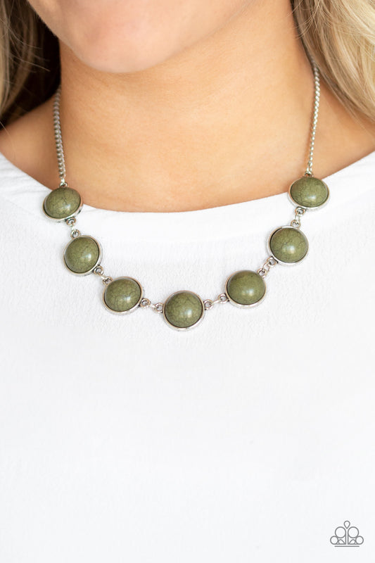 Paparazzi Adobe Attitude - Green Necklace