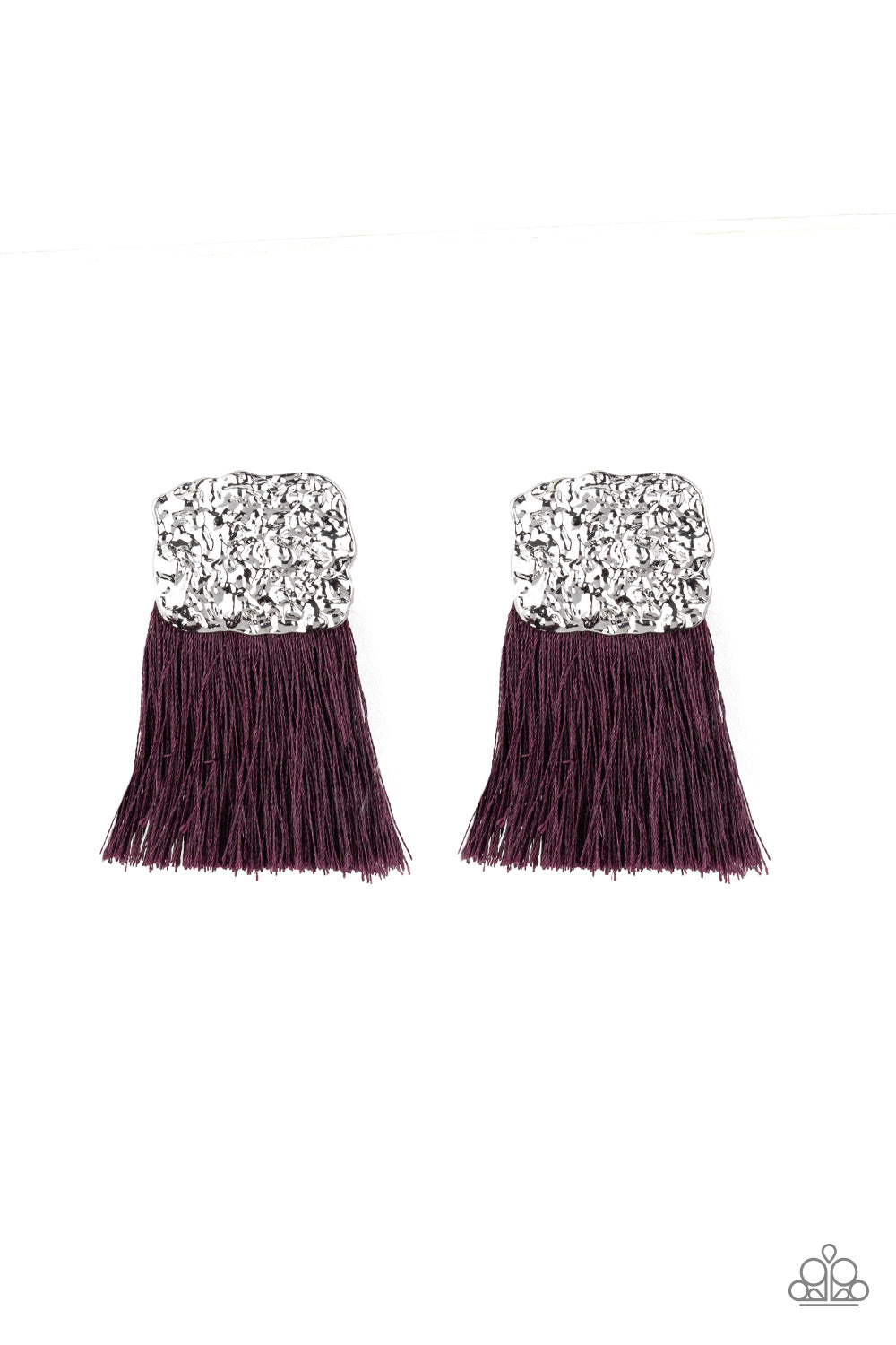 Paparazzi Plume Bloom - Purple Earring