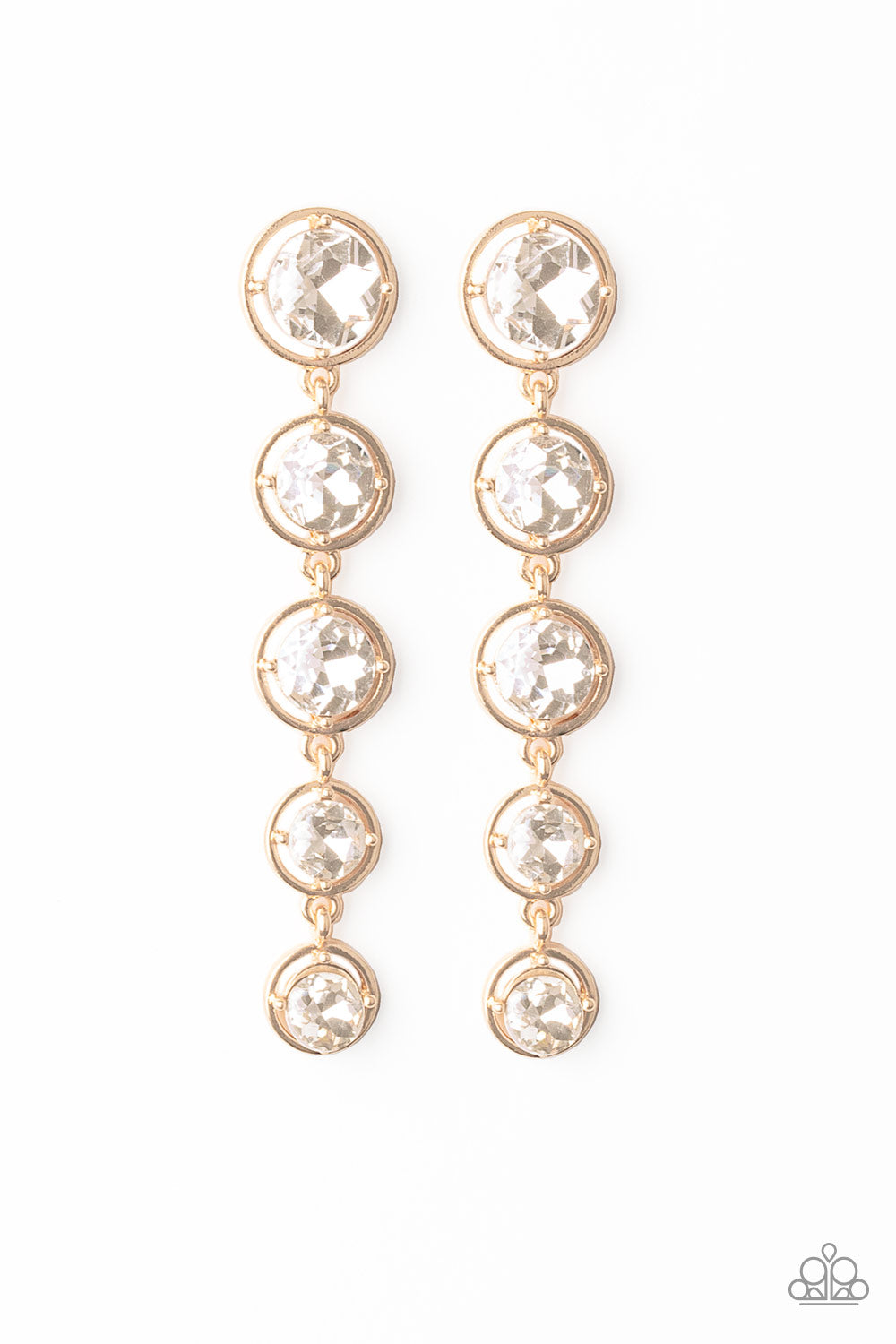 Paparazzi Drippin In Starlight - Gold Earring