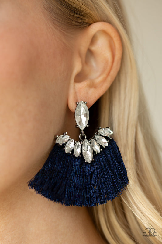 Paparazzi Formal Flair - Blue Earring