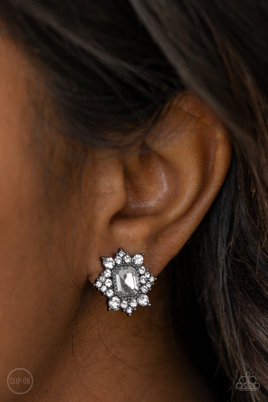 Paparazzi Interstellar Sparkle - Black Earring