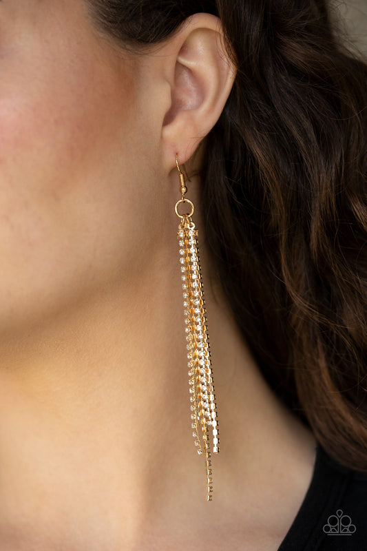 Pararazzi Center Stage Status - Gold Earring