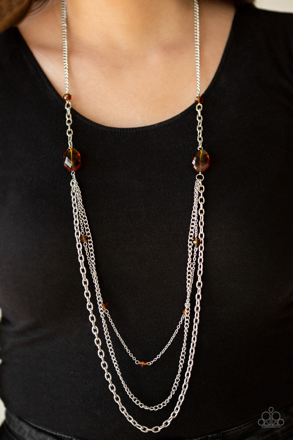 Paparazzi Dare to Dazzle - Brown Necklace