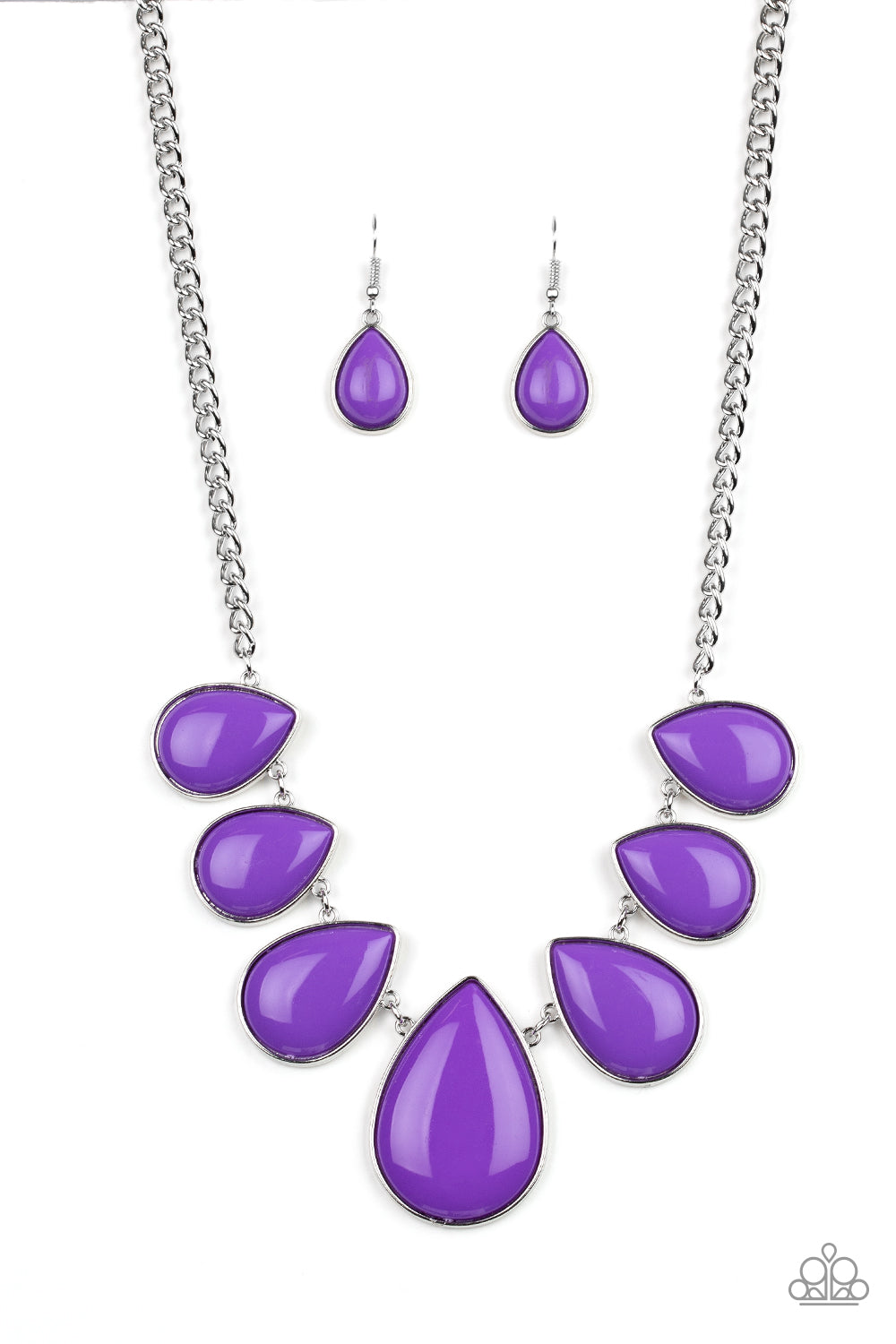 Paparazzi Drop Zone - Purple Necklace