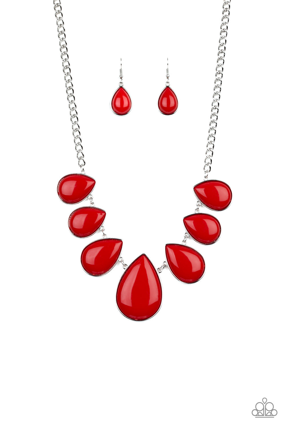 Paparazzi Drop Zone - Red Necklace