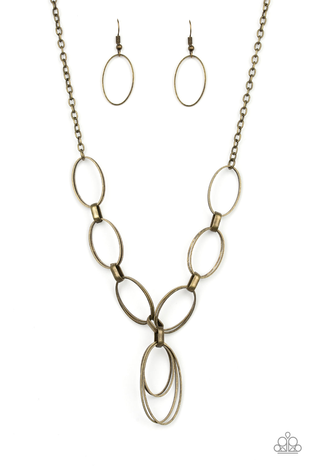 Paparazzi All OVAL Town - Brass Necklace