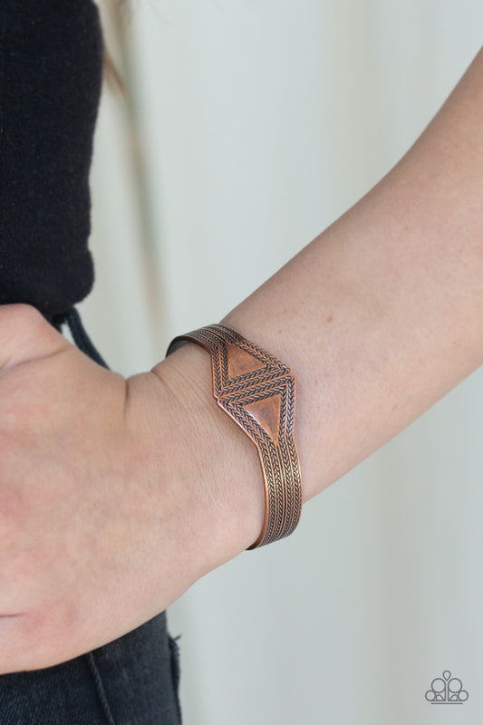 Paparazzi Zen Den - Copper Bracelet