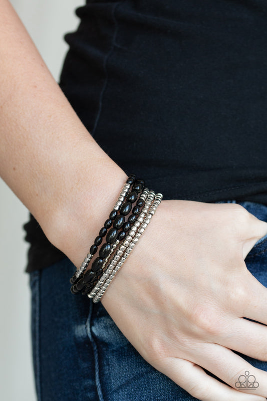 Paparazzi Meet and Mingle - Black Bracelet