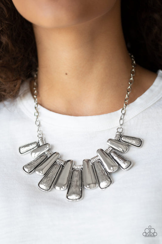 Paparazzi MANE Up - Silver Necklace