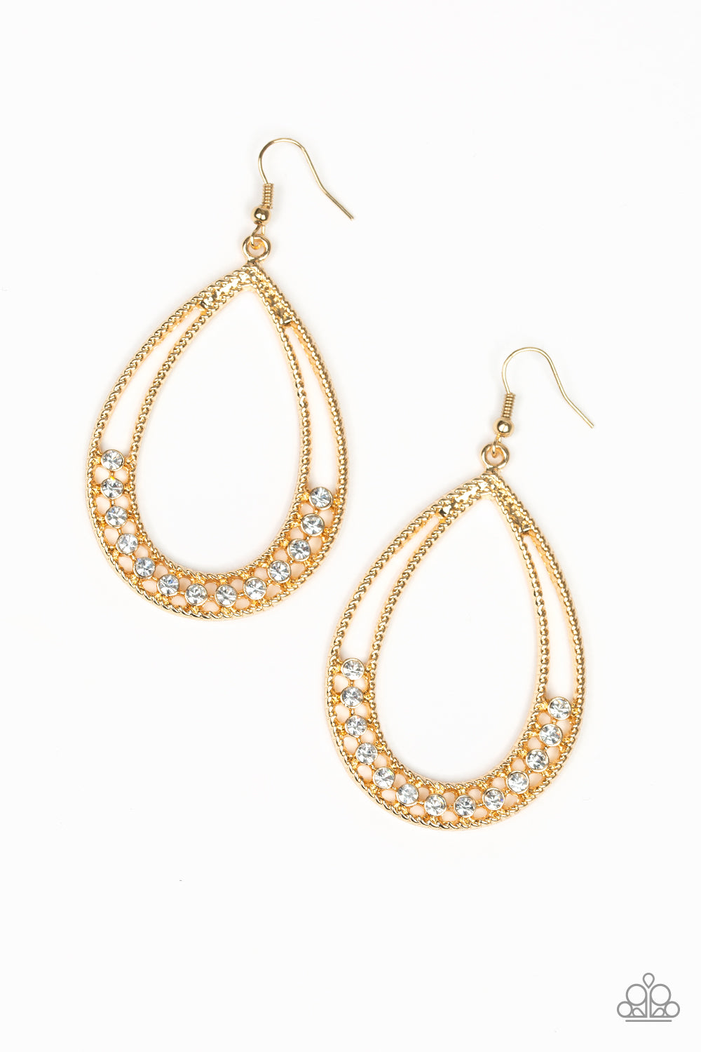 Paparazzi Glitz Fit - Gold Earring