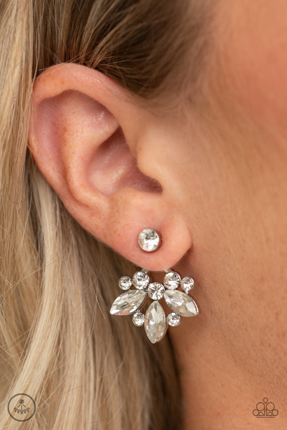 Paparazzi Crystal Constellations - White Earring