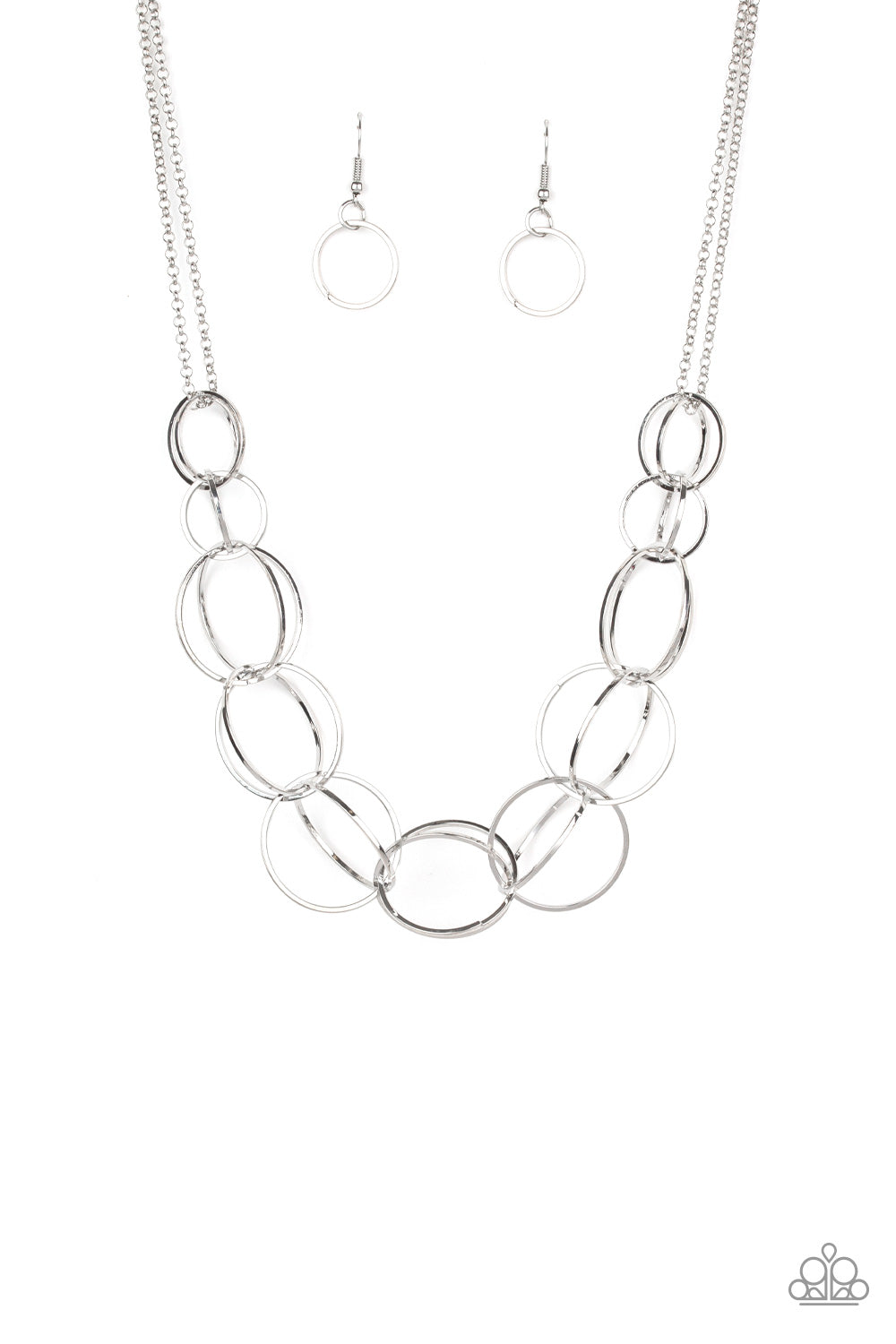 Paparazzi Space Walk - Silver Necklace