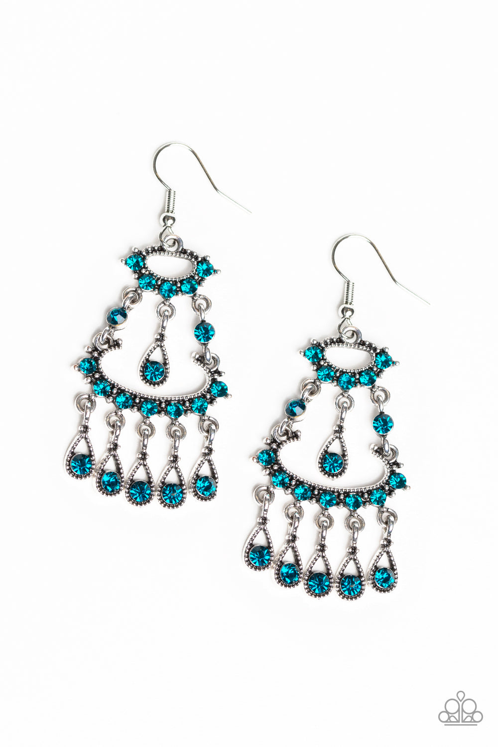 Paparazzi Chandelier Shimmer - Blue Earring