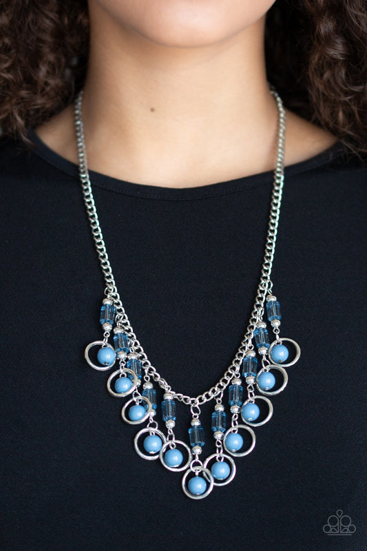 Paparazzi Cool Cascade - Blue Necklace