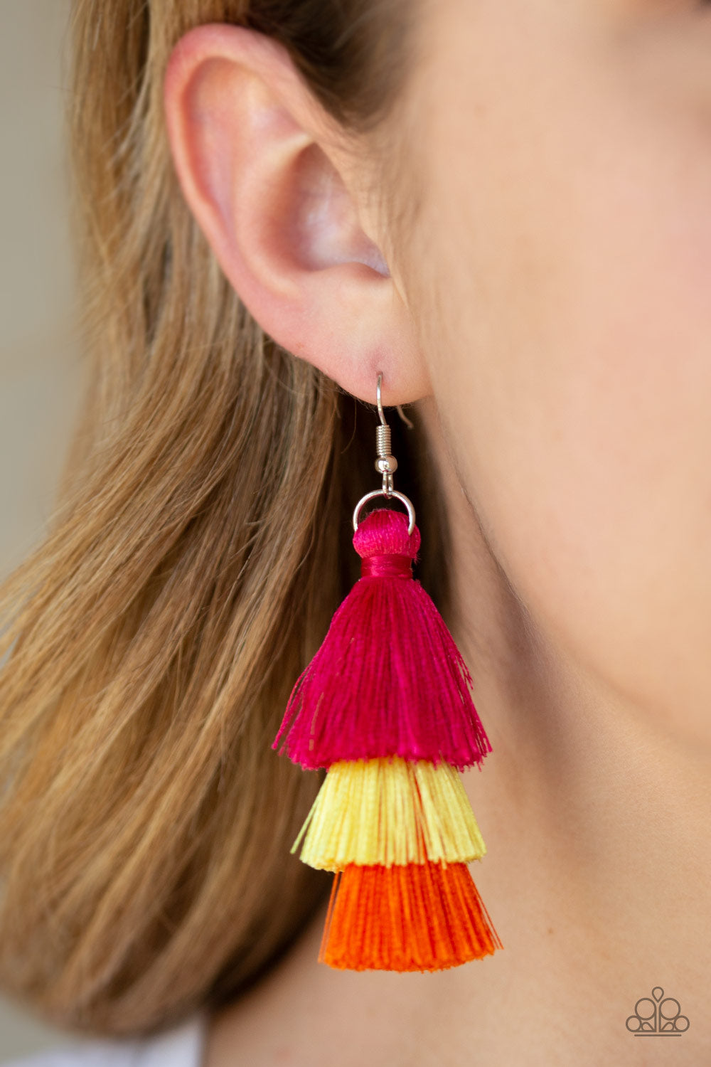 Paparazzi Hold On To Your Tassel! - Multi Earring