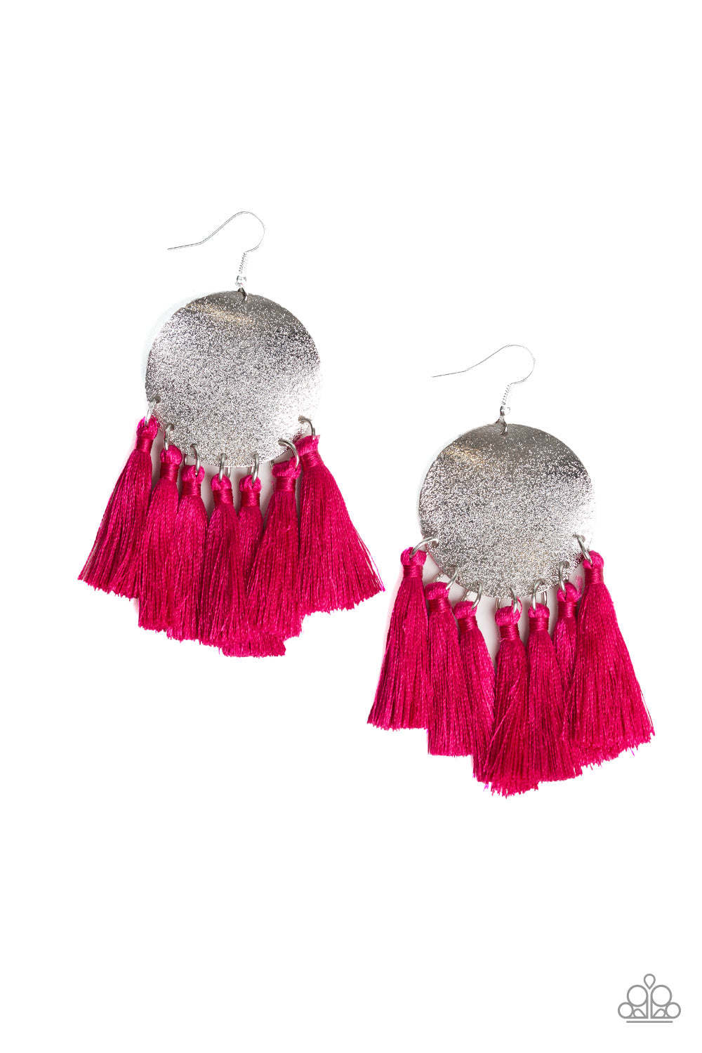 Paparazzi Tassel Tribute - Pink Earring