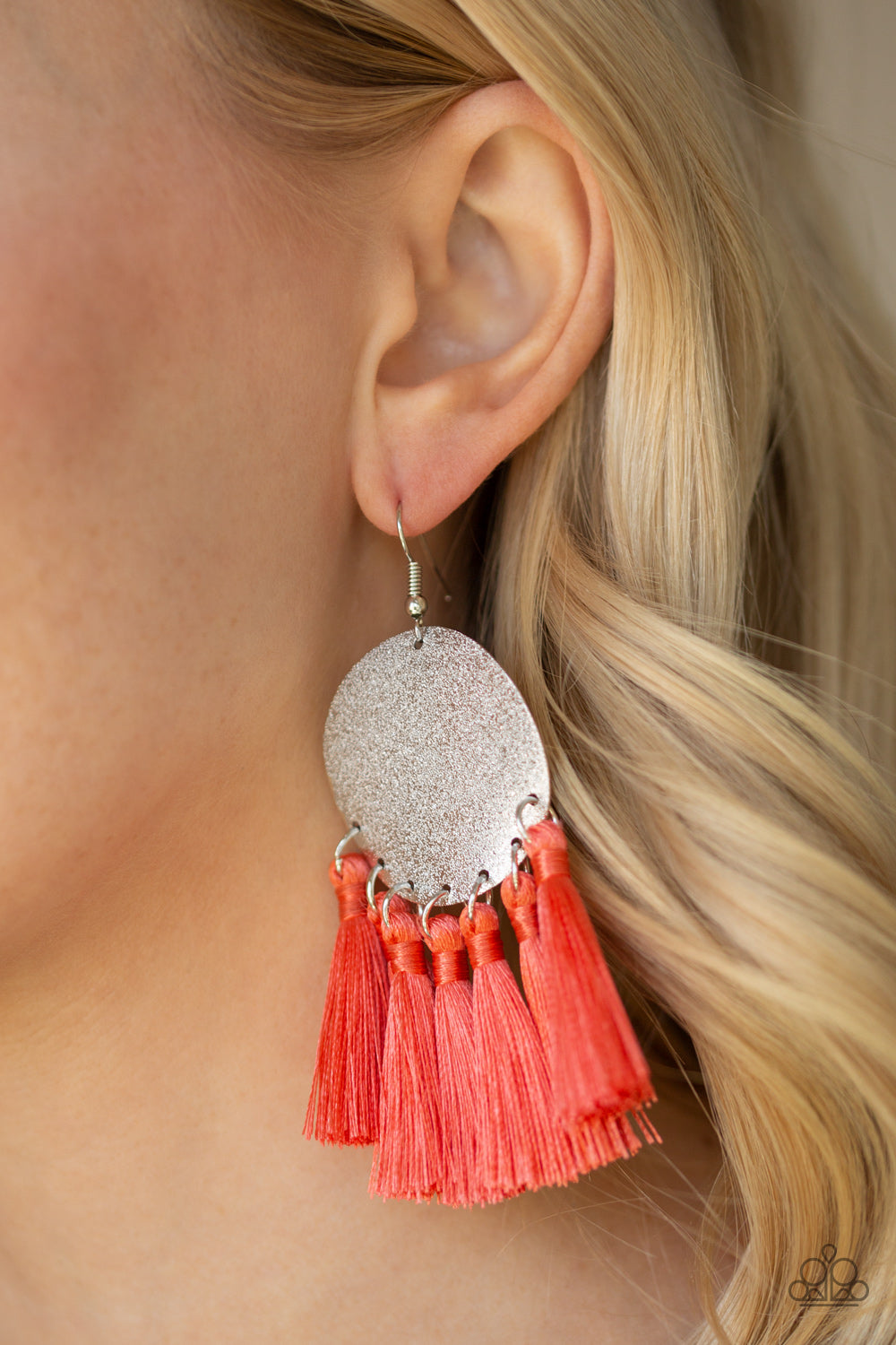 Paparazzi Tassel Tribute - Orange Earring