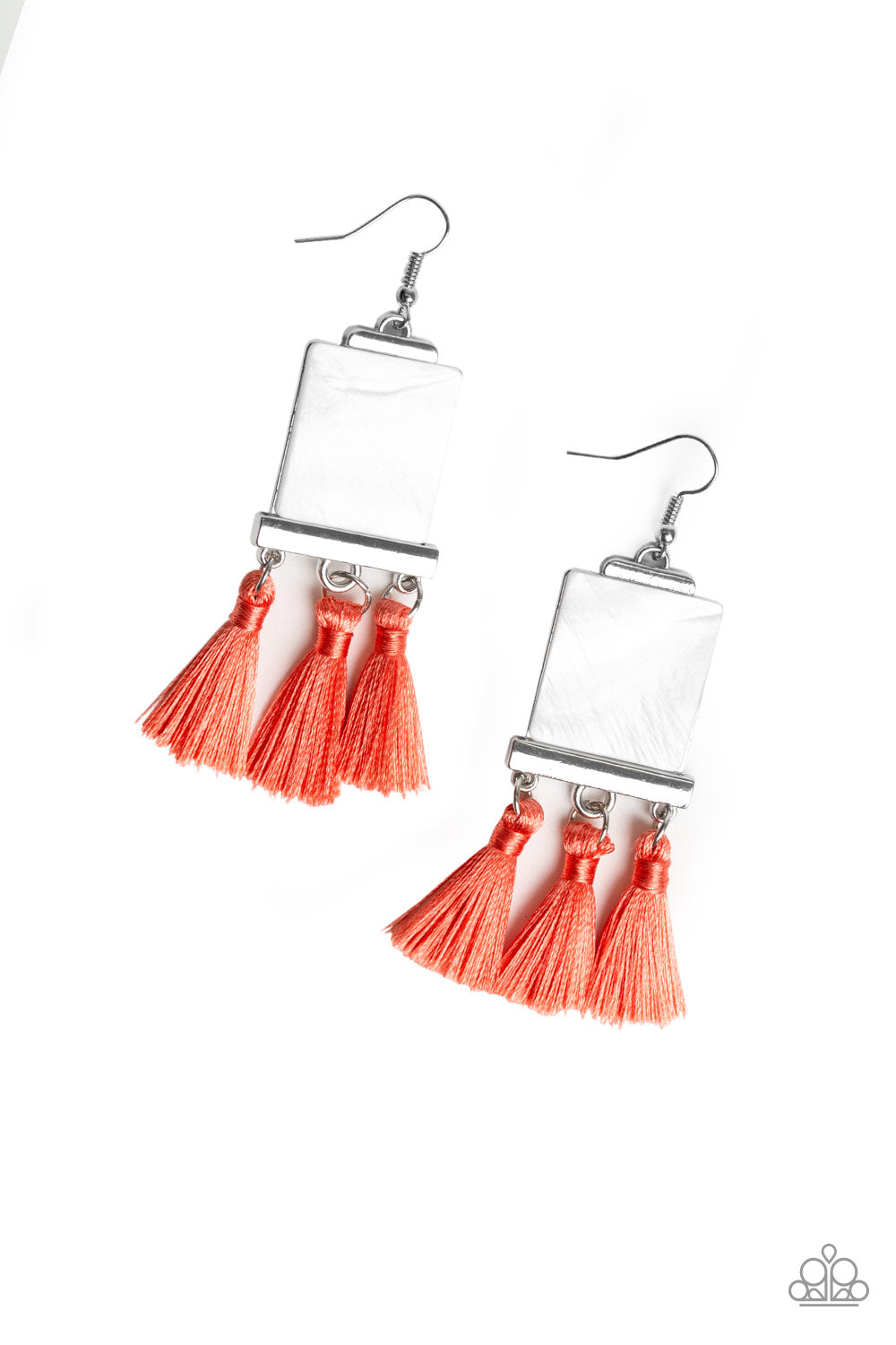 Paparazzi Tassel Retreat - Orange Earring