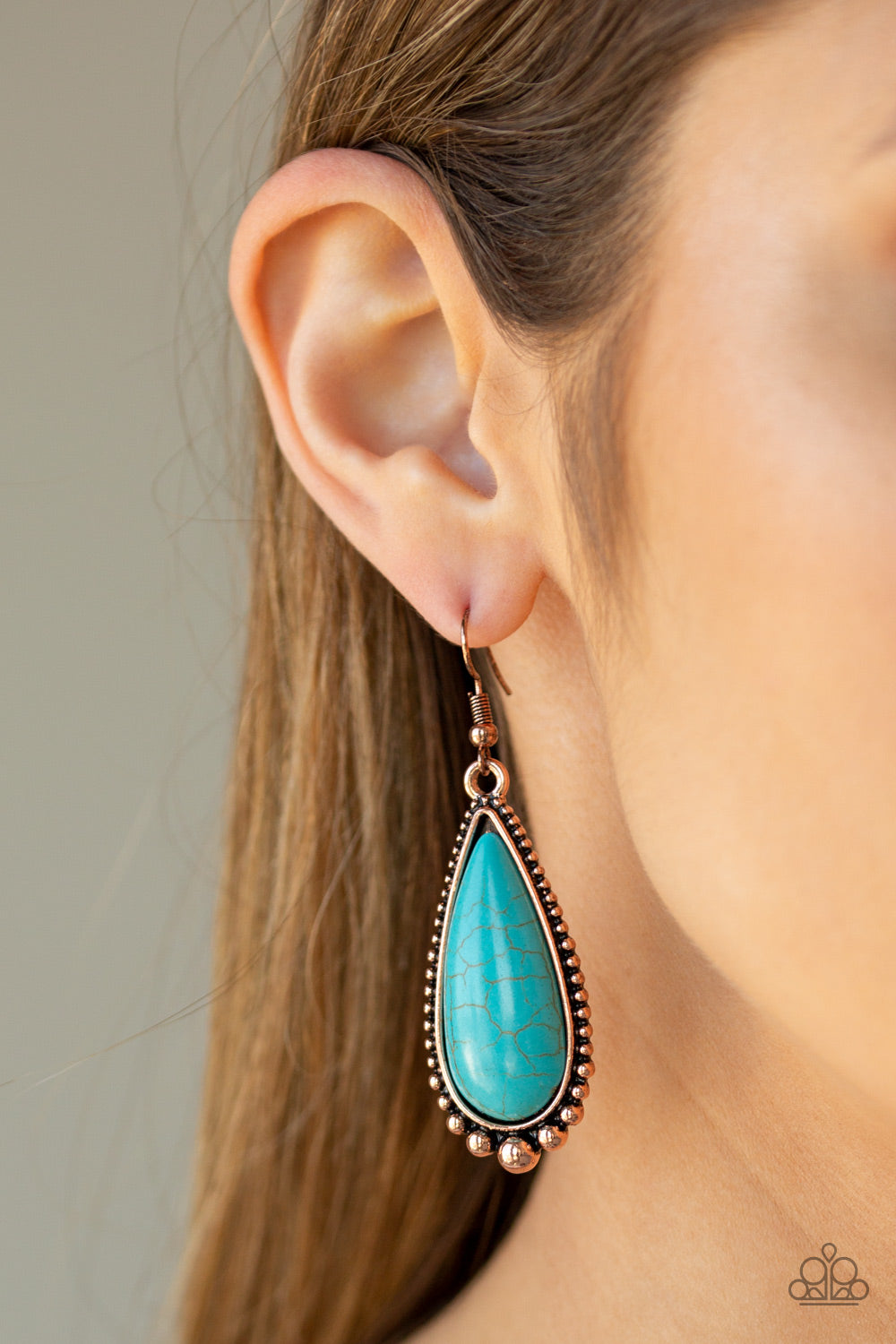 Paparazzi Desert Quench - Copper Earring